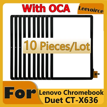 10 ШТ. Для Lenovo Chromebook Duet X636 CT-X636 X636F X636N Сенсорный Дигитайзер Ламинированный OCA Внешний Экран Стекло Запасные Части Протестированы