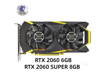 Видеокарты ASL GeForce RTX 2060 6GB RTX 2060 SUPER 8GD6 Графическая карта GPU Для используемой видеокарты NVIDIA RTX2060 серии RTX2060 SUPER 8GB
