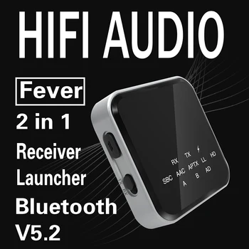 2 в 1 Bluetooth-совместимый 5.2 аудиоприемник-передатчик с разъемом 3,5 мм Rca Беспроводной адаптер Беспроводной приемник-передатчик для автомобиля