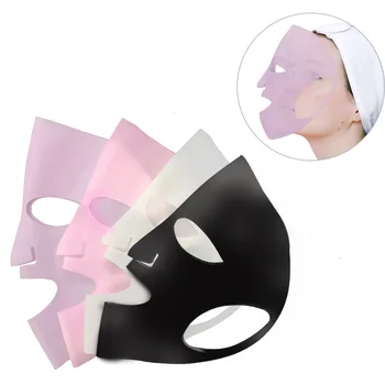 Силиконовая маска для лица Многоразового использования, Увлажняющая, Подтягивающая, Против морщин, V-образная Гелевая маска для лица, фиксирующая кожу ушей, Уход за кожей