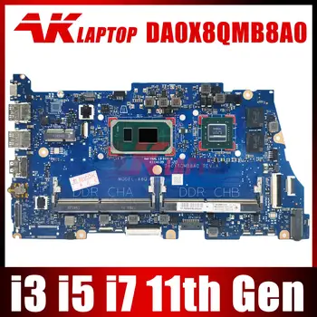 DA0X8QMB8E0 REV: E Для HP ProBook 650 G8 Материнская плата ноутбука С процессором Intel Core i3 i5 i7 DDR4 100% Полностью протестирована DA0X8QMB8A0