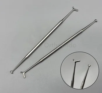 Шпатель для наполнения зубов композитной смолой с двойной головкой из нержавеющей Стали, стоматологический отбеливающий инструмент