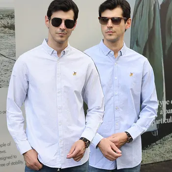 Мужская рубашка с длинным рукавом из 100% хлопка 5XL, весна и осень, высококачественная Оксфордская прядильная рубашка с длинным рукавом, чисто Белая, не железная, деловая, повседневная