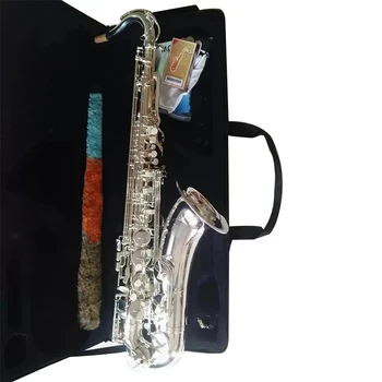 Новый японский посеребренный профессиональный тенор-саксофон YTS-875EX си-бемоль, полностью серебристый, позволяет максимально комфортно чувствовать себя тенор-саксофону jazz Mu
