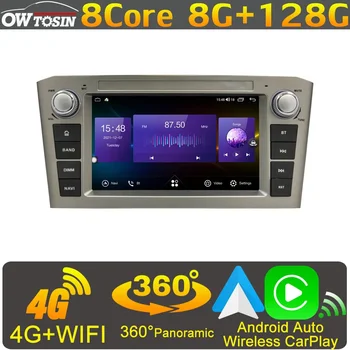 Owtosin 2 Din Android 11 8 Core 8G + 128G Автомобильный DVD Аудио GPS Радио Для Toyota Avensis T250 2003-2010 DSP CarPlay Головное Устройство Авторадио