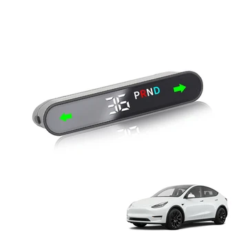 Головной дисплей HUD-Дисплей Для Электроники Tesla Model 3 Y Автомобильные Аксессуары Состояние Двери Спидометр Сигнализация Превышения Скорости Hud
