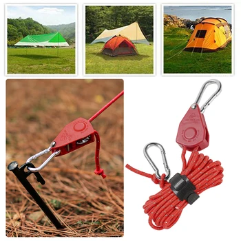 Веревка для крепления палатки, Регулируемые веревки для натяжения палатки, Ветрозащитный Парашют, Нейлоновый шнур, Светоотражающий для выживания в походах.