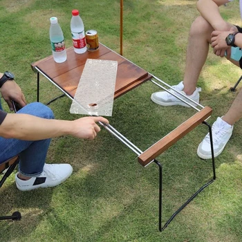 Акриловый напольный стол с круглым отверстием 33 мм, Прозрачная Гибкая комбинированная доска для кемпинга для серии IGT