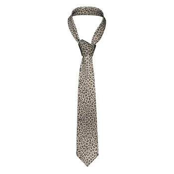 Новинка с леопардовым принтом, мужской классический галстук, для свадьбы, жениха, миссий, танцев, подарков