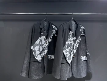 E04218 Модные мужские пальто и куртки 2023, роскошная мужская одежда для подиума известного бренда европейского дизайна в стиле вечеринок.