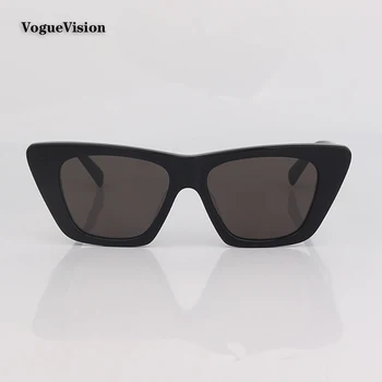 Женские солнцезащитные очки в ацетатной черной оправе, модные солнцезащитные очки для дам, солнцезащитные очки с защитой от ультрафиолета на открытом воздухе