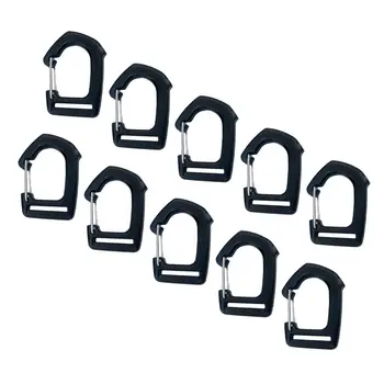 10шт Крюк для ремня-лямки Сверхмощный Зажим для цепочки ключей Крючки для цепочки для ключей для путешествий Сумка для багажа Ремень для рюкзака Оборудование для DIY