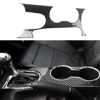 Крышка панели переключения передач центральной консоли из углеродного волокна для Ford Mustang