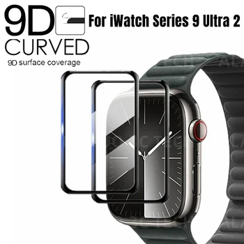 2ШТ Защитная пленка для экрана Apple Watch Ultra 2 Серии 9 8 45 мм 49 мм Защитная Пленка из Мягкого Стекла для iWatch9 41 мм ultra2