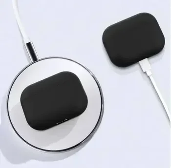 2024 для AirPods Pro Защитный силиконовый чехол Новая однотонная гарнитура Apple Bluetooth Мягкий чехол Защитный чехол