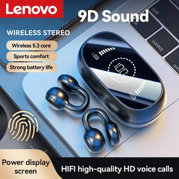 Высококачественные беспроводные наушники Lenovo, Bluetooth-наушники с костной проводимостью, наушники с шумоподавлением с высокоскоростной проводимостью