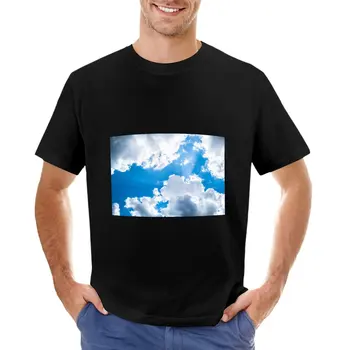 Футболка Clouds, великолепная футболка, футболки с кошками, мужские футболки с графическим рисунком, большие и высокие