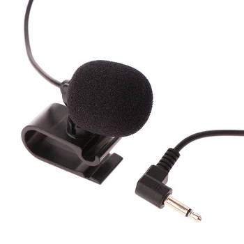 3,5 мм Разъем для подключения микрофона Стерео Мини Черный Проводной Внешний аудиомикрофон для профессионалов с автомобильным DVD-радио длиной 3 м