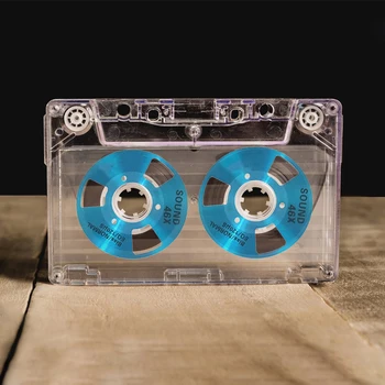 Пустая кассета для аудиозаписи, сделанная своими руками с катушки на катушку, пустая кассета, 4 катушки + 2 колеса для записи аудио музыки