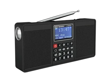 EONKO Многофункциональное Стерео Цифровое DAB-Радио L-528DAB с Bluetooth TF USB FM/DAB/DAB + Фонарик Часы Наушники Перезаряжаемые