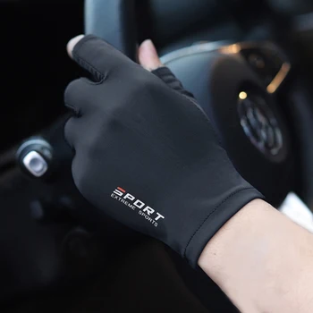 1 Пара мотоциклетных перчаток, дышащий Ледяной шелк, нескользящие, защищающие от ультрафиолета перчатки для занятий спортом на открытом воздухе, защитные перчатки для рук, Бесплатная доставка