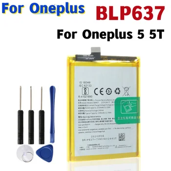 BLP637 Сменный Аккумулятор для телефона Oneplus 5/5 T A5001A50 3300 мАч Высокой Емкости Для аккумуляторов One Plus + Бесплатные Инструменты