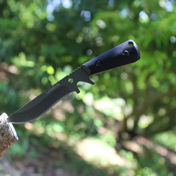 GODFUR AK Фиксированный нож с ручкой G10 для самообороны, для переноски приключений на открытом воздухе, для кемпинга, охоты, Тактические прямые ножи EDC Tools K Sheat