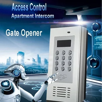 Многофункциональная Система Сигнализации Контроля доступа 2G/4G GSM Домофон Поддерживает RFID-карту для квартиры, работающую на 200 владельцев комнат K6