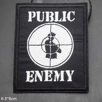 Нашивки Public Enemy Iron На Вышитой Одежде Оптом Для Одежды