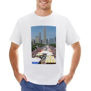 Футболка Taste of Chicago kawaii clothes customs создайте свою собственную мужскую хлопчатобумажную футболку