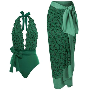 Женский мусульманский цельный купальник, юбка для плавания, купальники, накидка, ретро праздничное пляжное платье с открытой спиной, летняя элегантная одежда для серфинга