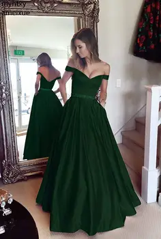Длинное сексуальное элегантное атласное вечернее платье с милым плечом, сшитое на заказ, вечернее платье большого размера, платья для женщин 2023 г.