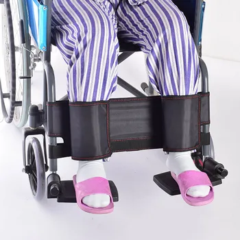 Корректор Осанки Ремень Для Ног Инвалидной Коляски Черный, Для Ног Инвалидной Коляски, Удерживающий Ноги Пожилых Людей С Ограниченными Возможностями, Ортопедический