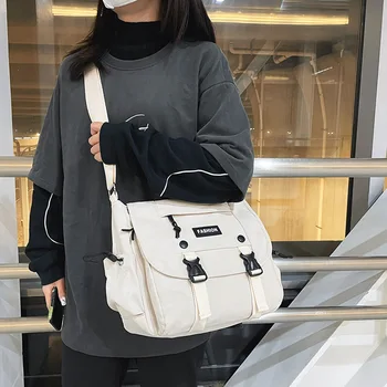 Корейская Модная Рабочая сумка INS в стиле Кэжуал в стиле Ретро, Студенческая сумка через плечо Большой емкости, Японская сумка через плечо в стиле Харадзюку