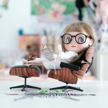 В наличии миниатюрный Стул для Кукольного Домика, кукольный домик в масштабе 1:6, миниатюрный Шезлонг для куклы blythe momoko qbaby licca