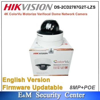 Оригинальная Сетевая Камера безопасности Hikvision DS-2CD2787G2T-LZS 4K ColorVu с моторизованным Куполом с Переменным Фокусным расстоянием IP67