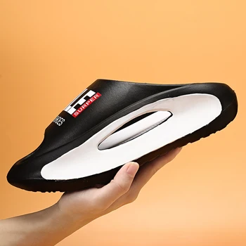 Мужские сандалии 2023 Летние Новые Уличные Противоскользящие Износостойкие Мужские спортивные тапочки, Дышащая повседневная пляжная обувь большого размера