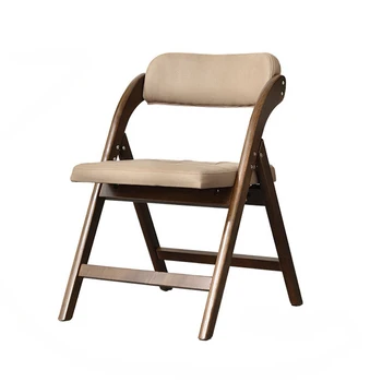 Обеденные стулья из массива дерева в скандинавском стиле для кухни, современные минималистичные Дизайнерские складные стулья, кресла для домашнего отдыха, стулья со спинкой