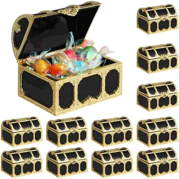 Сундуки с сокровищами, коробки для конфет, Пиратские коробки, Подарочная коробка для конфет на День рождения, украшение для вечеринки в честь Хэллоуина