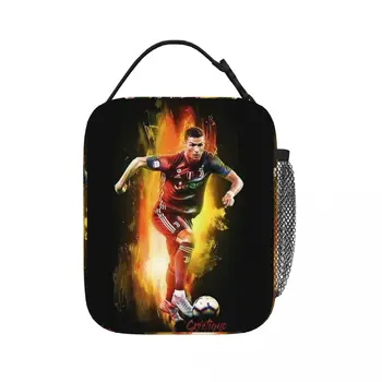 Обои Ronaldo Изолированные пакеты для ланча, водонепроницаемые сумки для пикника, термоохладитель, ланч-бокс, сумка для ланча для женщин, работы, детей, школы