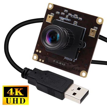 ELP 4K USB Модуль Камеры IMX317 Высокого Разрешения 30 кадров в секунду С Микрофоном для Видеонаблюдения, Промышленная Камера Машинного Зрения