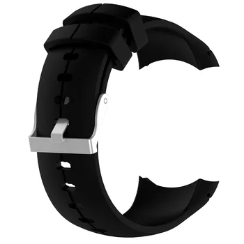 Сменный силиконовый ремешок для смарт-часов Suunto Spartan ULTRA Sport Smart Watch черного цвета