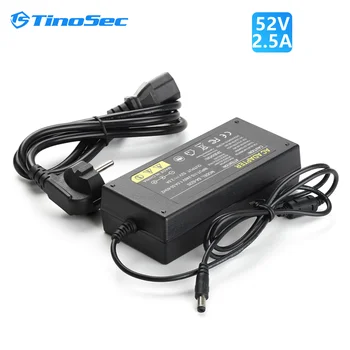 TinoSec 52V 2.5A Адаптер Питания PoE NVR Преобразователь Питания Переменного тока 100-240 В Источник Питания Видеомагнитофона видеонаблюдения EU/UK/US/AU