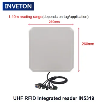 Считыватель UHF RFID-карт на Большие Расстояния 6 м 8 м с Антенной 9,2 дби RS232 /Wiegand Интегративный Считыватель UHF-карт для Контроля доступа