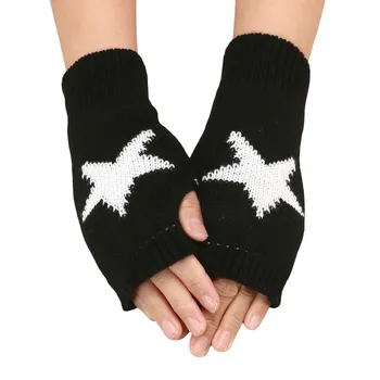 Варежки в стиле ретро, женские шерстяные перчатки с подогревом и мягким принтом для холодной погоды, Теплые непромокаемые утолщенные перчатки для осенне-зимнего активного отдыха
