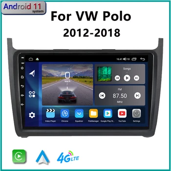 Для Android 11 Volkswagen Polo Седан 2008- 2016 CarPlay Автомагнитола GPS Навигация Стерео мультимедийный плеер Сенсорный экран 2Din