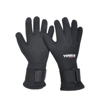 Перчатки 5 мм Мужские Женские из неопрена, износостойкие, нескользящие, для подводного плавания, зимние Теплые Эластичные перчатки для подводной охоты