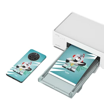 Принтер для фотонаклеек Rock space с HD ламинацией, мгновенная печать на мобильном телефоне, фотопринтер с защитой от окисления отпечатков пальцев