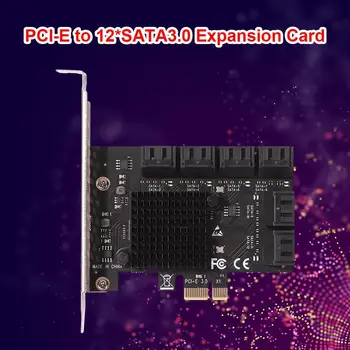 Адаптер контроллера Рабочие Станции Серверы SA3112J PCIE Адаптер с 12 портами 6 Гбит /с PCI-Express X1 на Карту расширения SATA 3.0