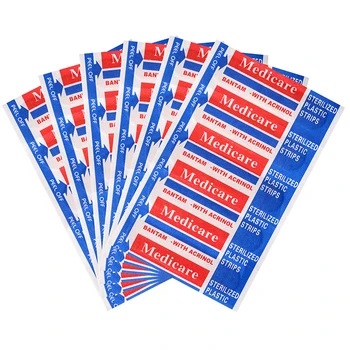100 pçs/set Bandagem Bandagem de Gesso De Primeiros Socorros de Emergência Não-tecido Respirável À Prova D' Água Estéril Pasta F